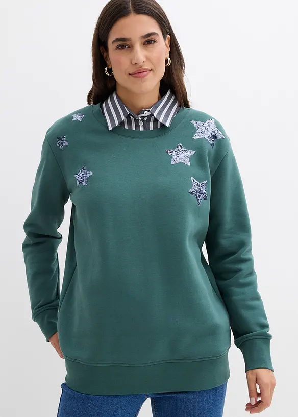 Sweater in een biologische katoenmix, bonprix