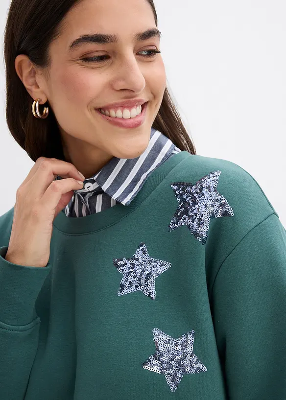 Sweater in een biologische katoenmix, bonprix