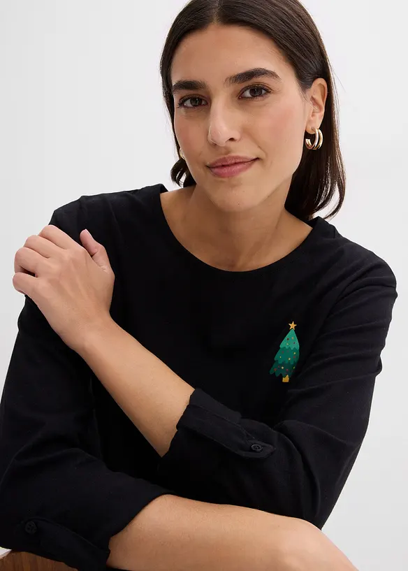 Longsleeve van biologisch katoen, bonprix