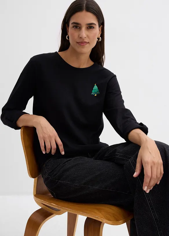 Longsleeve van biologisch katoen, bonprix