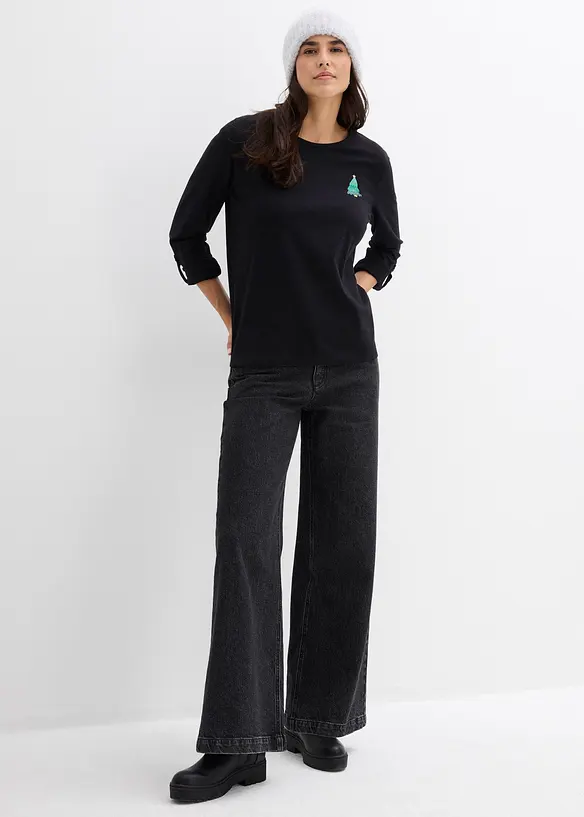 Longsleeve van biologisch katoen, bonprix