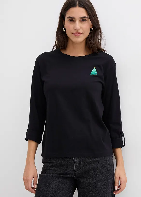 Longsleeve van biologisch katoen, bonprix