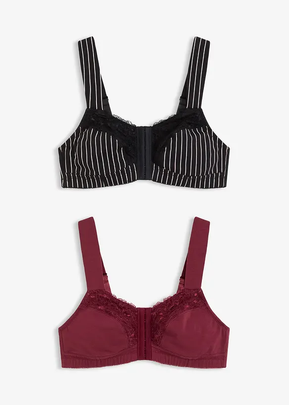 Bh zonder beugels met sluiting aan de voorkant (set van 2), bonprix