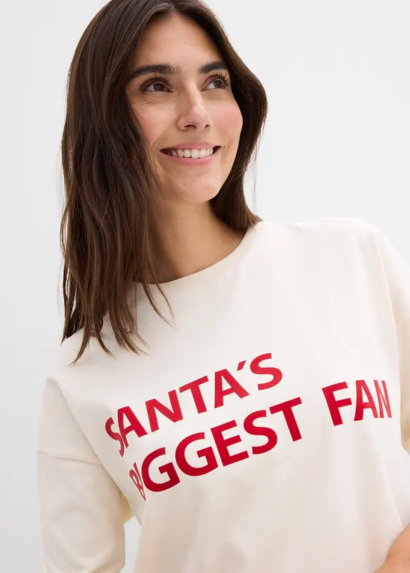 Oversized shirt van katoen, bonprix