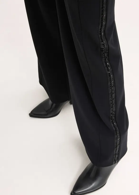 Instapbroek van Punto di Roma met glittersteentjes, bonprix