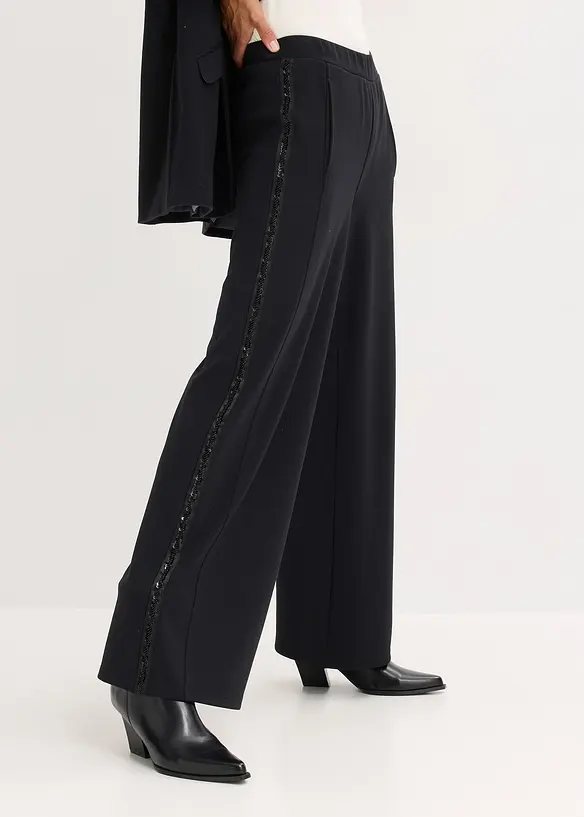 Instapbroek van Punto di Roma met glittersteentjes, bonprix