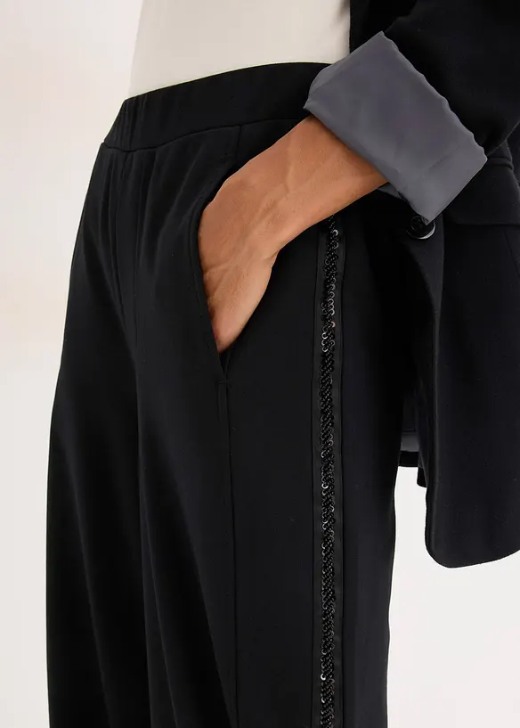 Instapbroek van Punto di Roma met glittersteentjes, bonprix