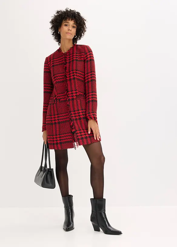 Lange blazer van bouclé, bonprix