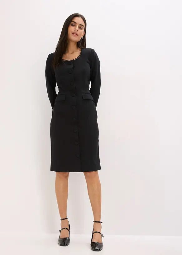 Blazerjurk met kant, bonprix