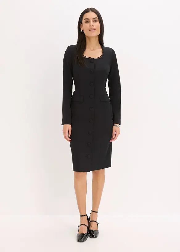 Blazerjurk met kant, bonprix