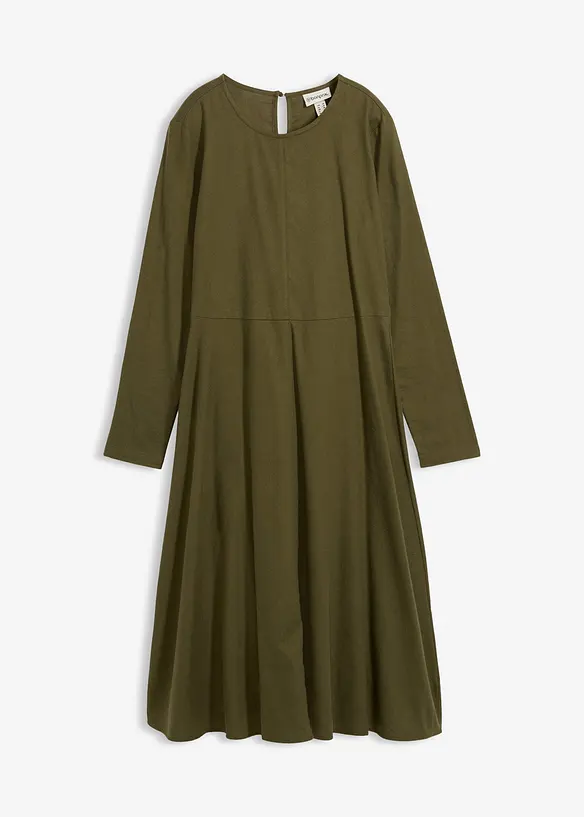 Flanellen jurk van katoen, bonprix