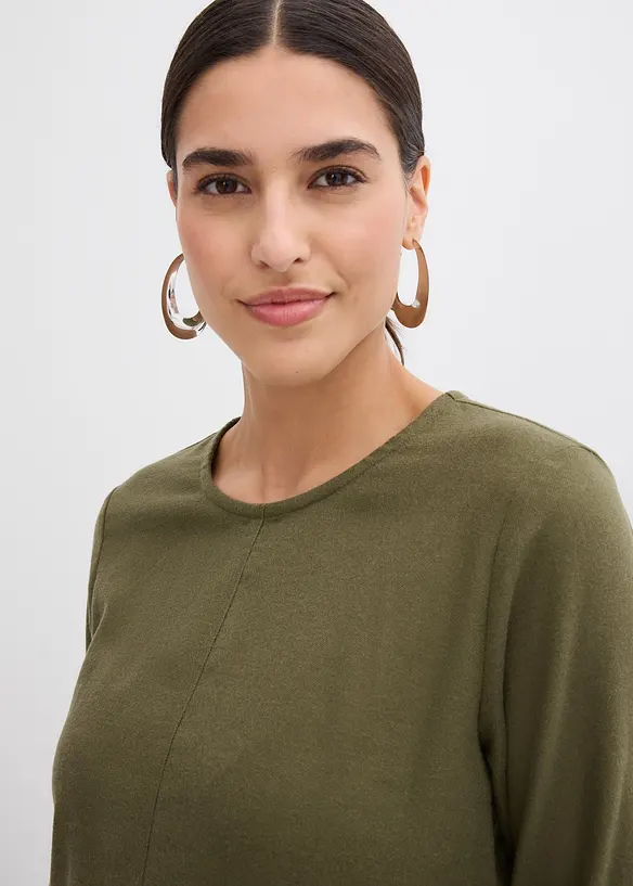 Flanellen jurk van katoen, bonprix