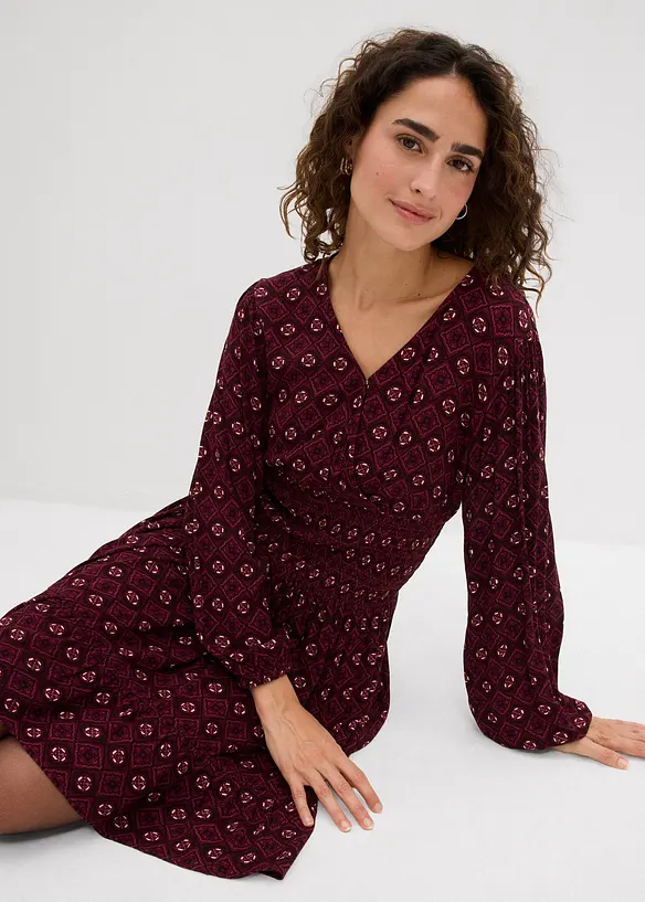 Mini jurk van soepelvallende viscose, bonprix