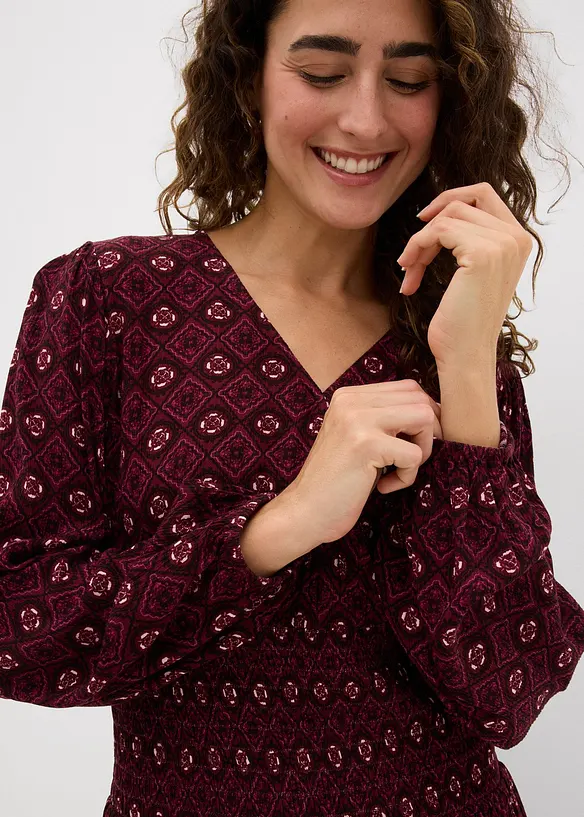 Mini jurk van soepelvallende viscose, bonprix