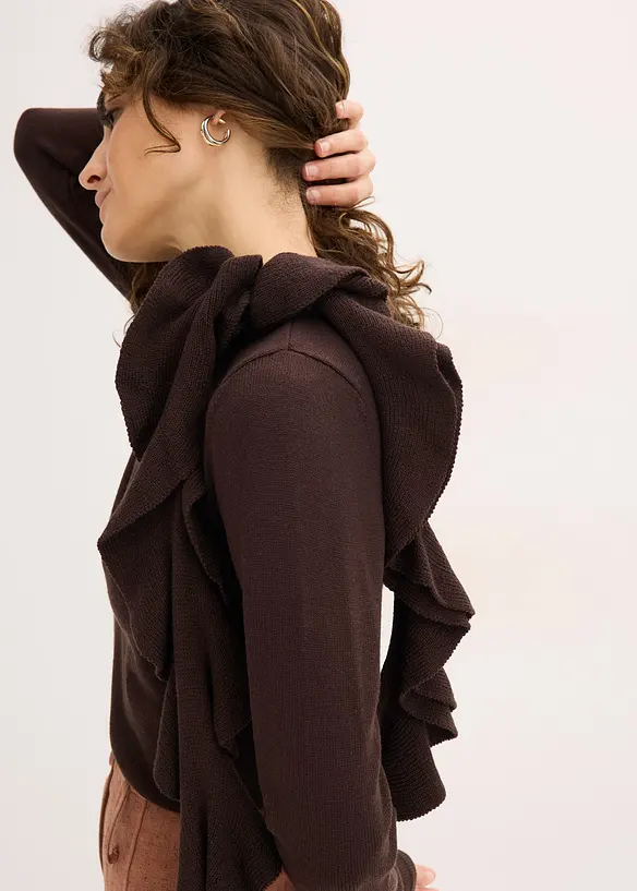 Fijngebreide trui in een soepele viscosemix, bonprix