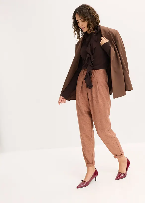 Fijngebreide trui in een soepele viscosemix, bonprix