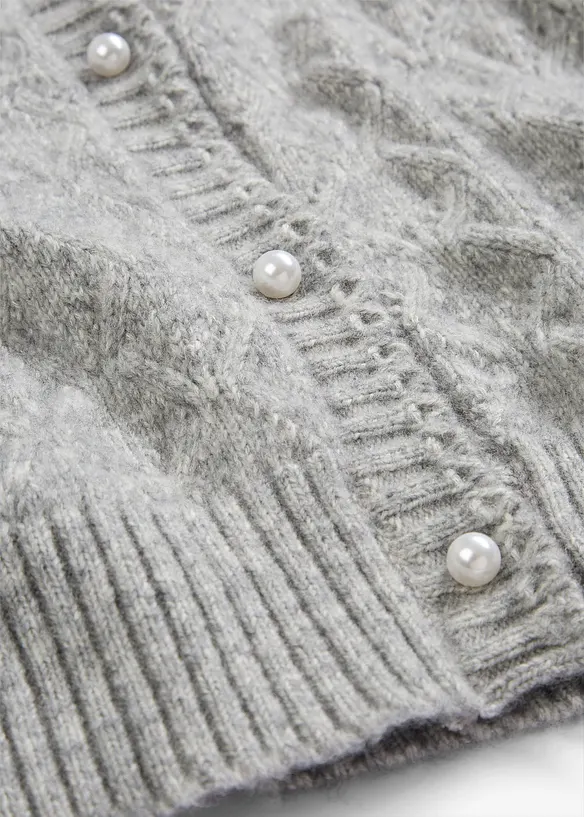 Ajour vest met wol, bonprix