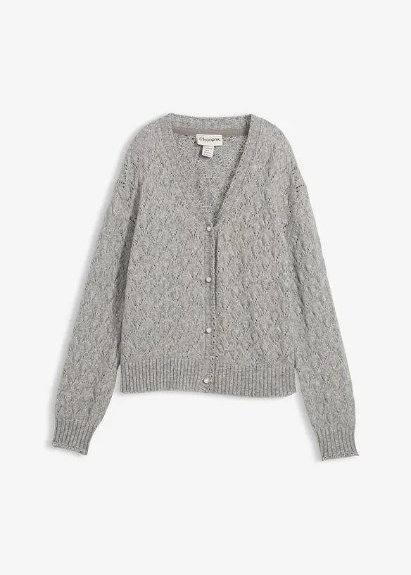 Ajour vest met wol, bonprix