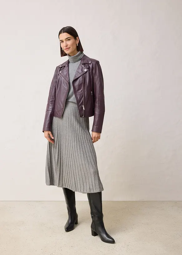 Gebreide rok met merino wol, bonprix