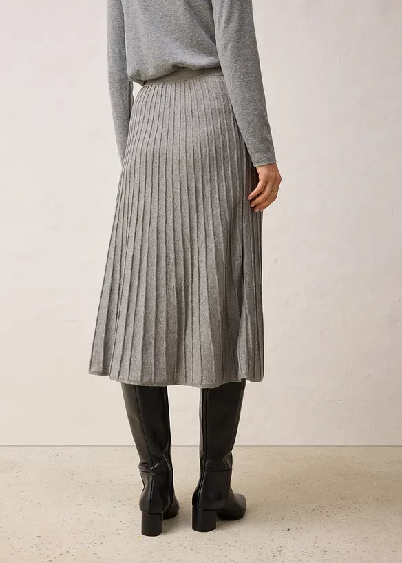 Gebreide rok met merino wol, bonprix