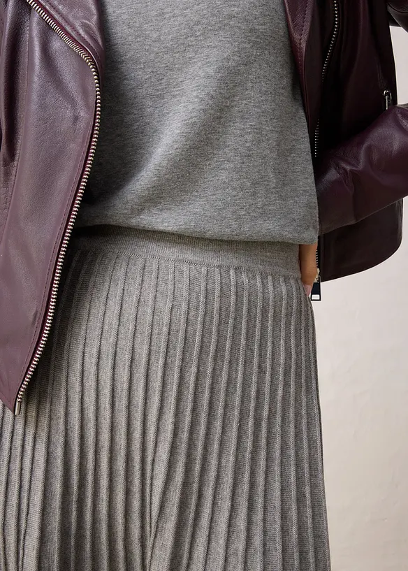 Gebreide rok met merino wol, bonprix