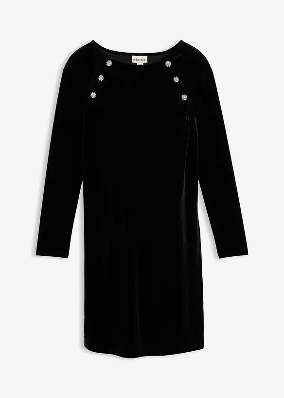 2-in-1 feestelijke zwangerschaps- en voedingsjurk van zacht fluweel, bonprix