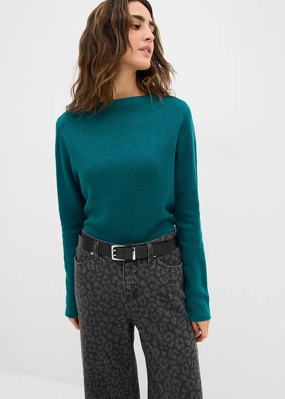 Accentuerend gebreid shirt, bonprix