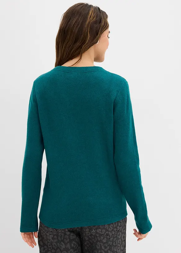 Accentuerend gebreid shirt, bonprix