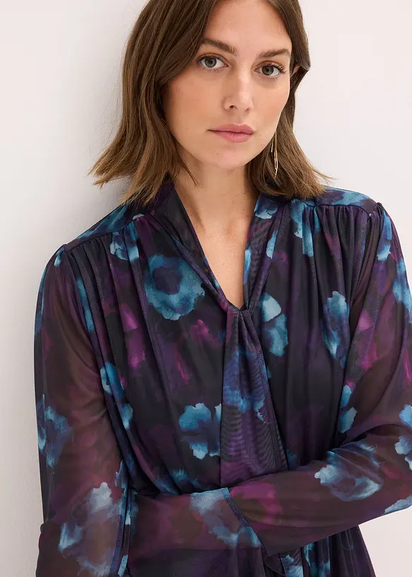 Jurk van zacht mesh, bonprix