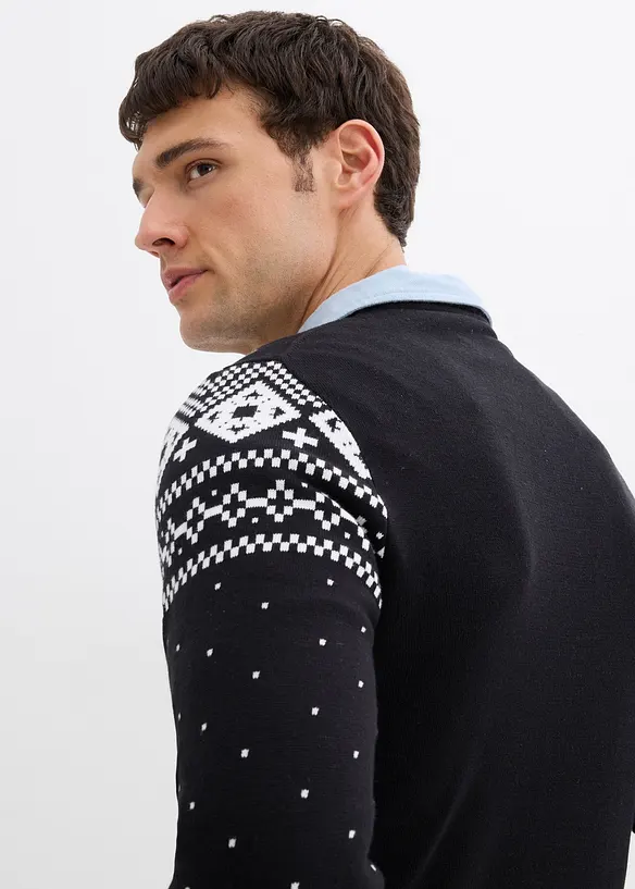 Kersttrui met katoen, bonprix