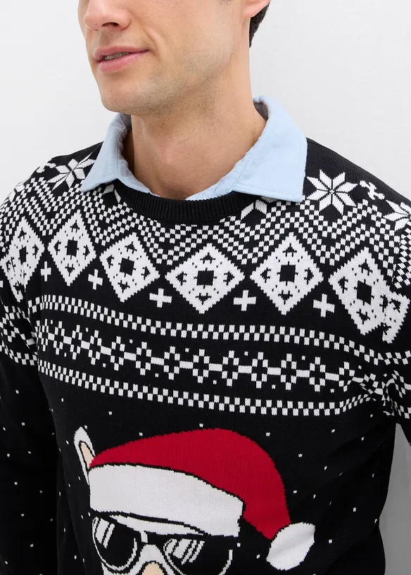 Kersttrui met katoen, bonprix