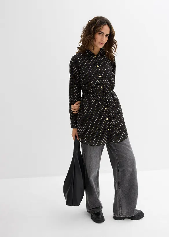 2-in-1 zwangerschapsblouse/voedingsblouse van chiffon, bonprix