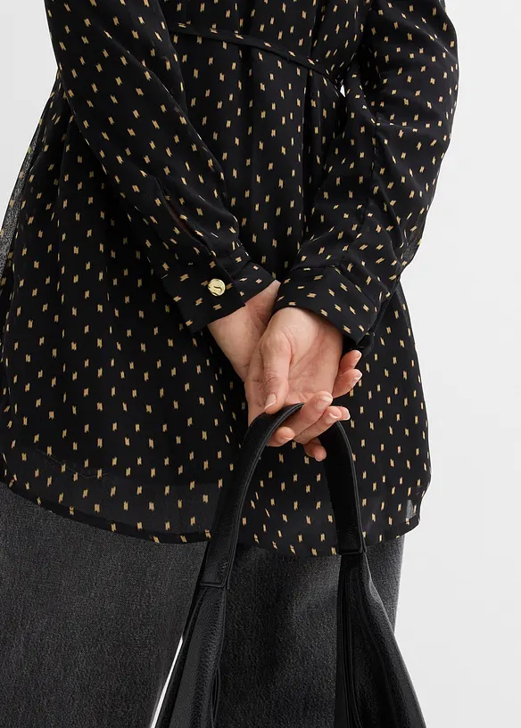 2-in-1 zwangerschapsblouse/voedingsblouse van chiffon, bonprix