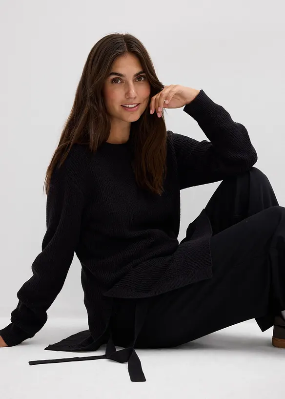 Zwangerschaps- en borstvoedingstrui van katoen met wol, bonprix