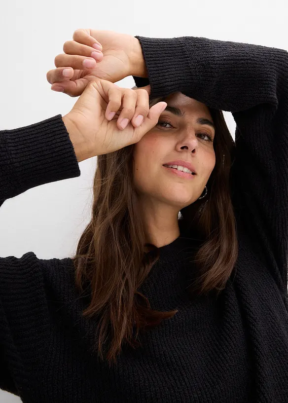 Zwangerschaps- en borstvoedingstrui van katoen met wol, bonprix