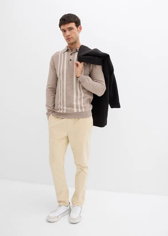 Fijn gebreide trui, slim fit, bonprix