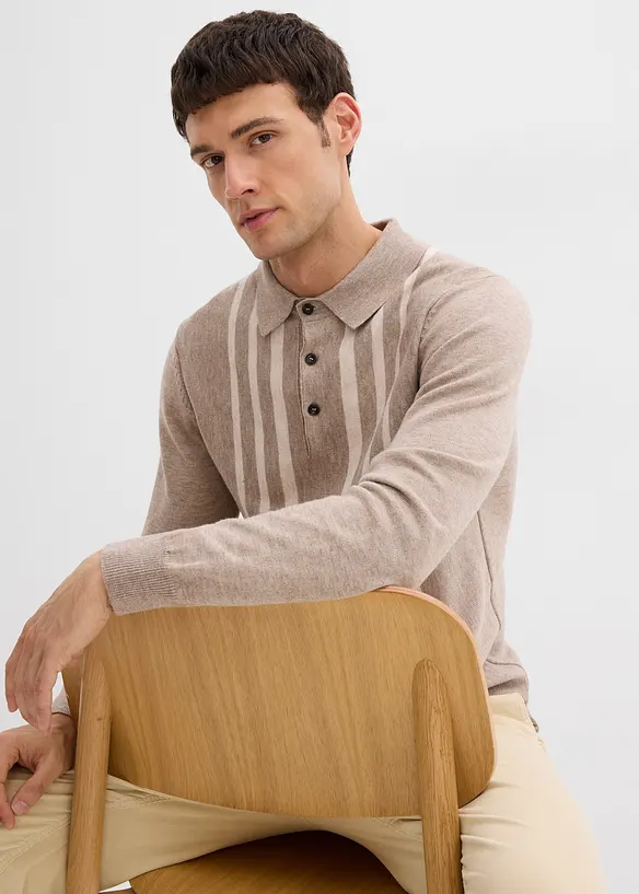 Fijn gebreide trui, slim fit, bonprix