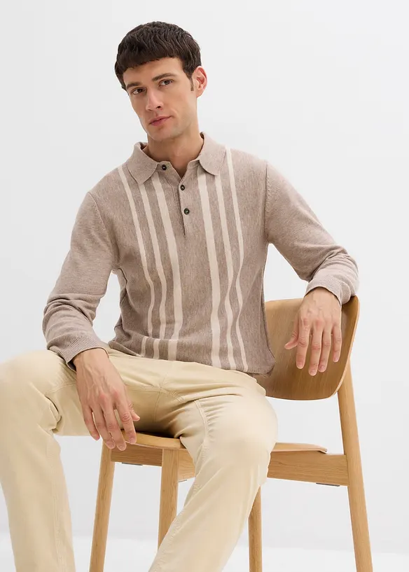 Fijn gebreide trui, slim fit, bonprix