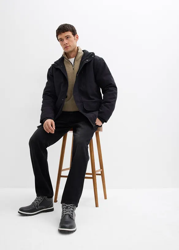 Robuuste winterjas van canvas, bonprix