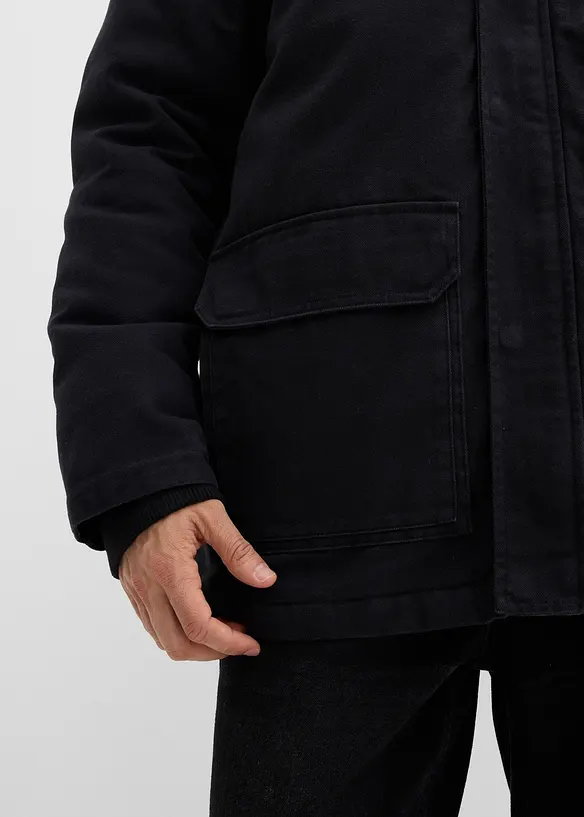 Robuuste winterjas van canvas, bonprix