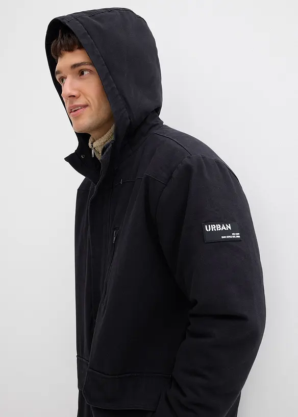 Robuuste winterjas van canvas, bonprix