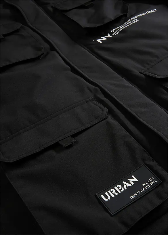 Gewatteerde jas met sportieve details, bonprix