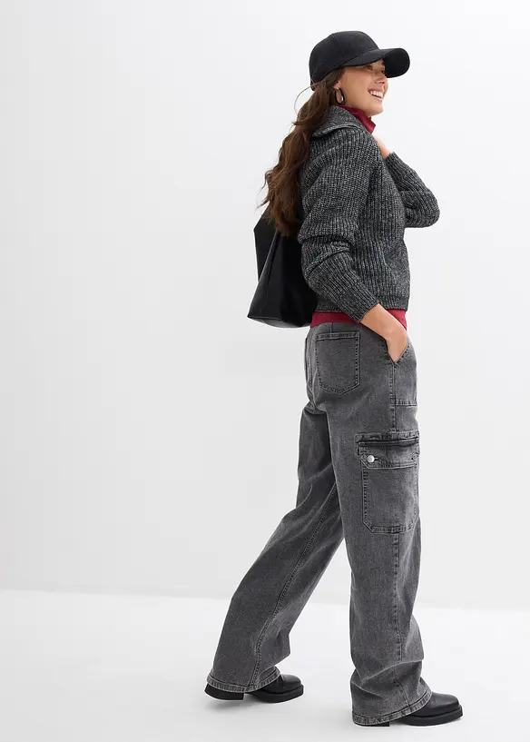 Schipperstrui van een zachte wolmix, bonprix