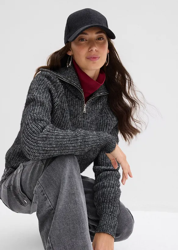 Schipperstrui van een zachte wolmix, bonprix