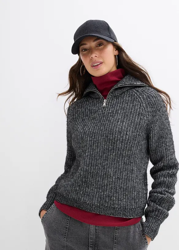 Schipperstrui van een zachte wolmix, bonprix