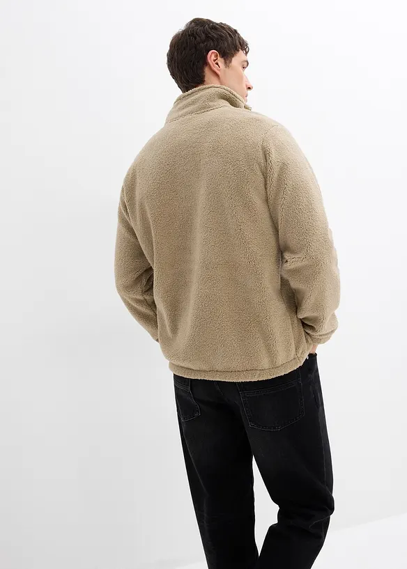 Teddy fleece trui, bonprix