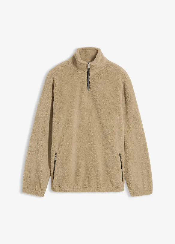 Teddy fleece trui, bonprix