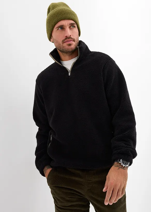 Teddy fleece trui, bonprix