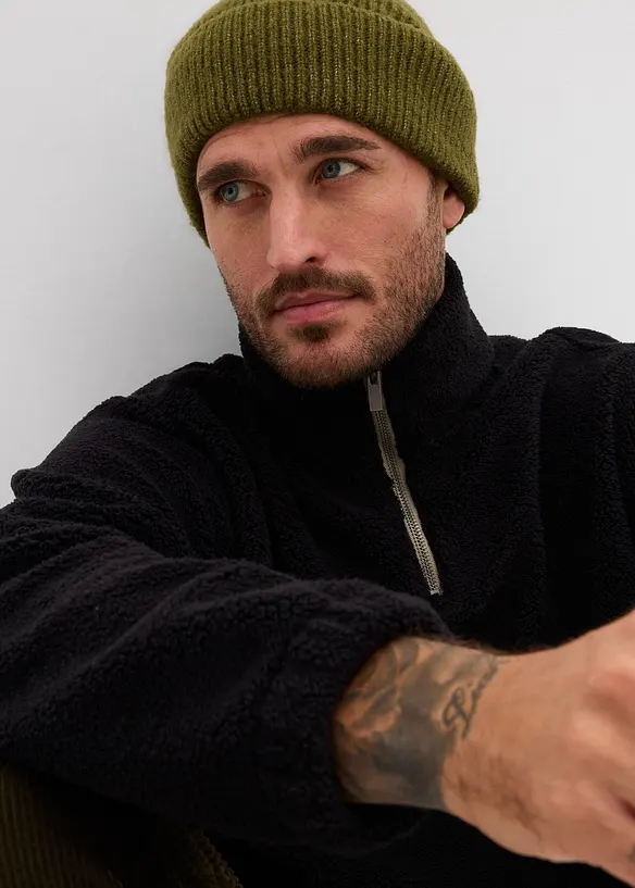 Teddy fleece trui, bonprix