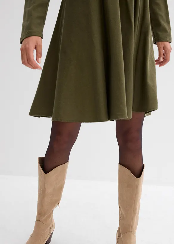 Flanellen jurk van puur katoen, bonprix